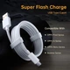 Кабель зарядный CELBRO Type-C 6.5A 65W SuperVOOC SuperDart 1М White (CB005) - изображение 5