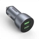 Автомобильное зарядное устройство для телефона UGREEN CD213 36W 2xUSB QC 3.0 3A Car Charger Dark Blue (CD213) - изображение 1