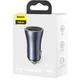 Зарядное устройство Baseus Car Charger USB+USB-C Golden Contactor Pro 40W Dark Gray (CCJD-0G) - изображение 2
