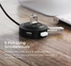 USB-хаб Ugreen USB 2.0 hub разветвитель 4 порта 0.25 м Black (CR106) - изображение 3
