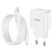 Мережевий зарядний пристрій Hoco charger + кабель Lightning для iPhone White (C106A) - зображення 5