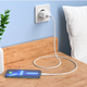 Мережевий зарядний пристрій Hoco charger + кабель Lightning для iPhone White (C106A) - зображення 7