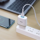 Зарядний пристрій Hoco Smart QC3.0 charger + кабель Type-C 1м White (C12Q) - зображення 4