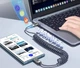 Пружинний Кабель для швидкої зарядки телефону Toocki Type-C + Type-C 100W + Датчик напруги Тестер індикатор потужності Амперметр Вт PD Fast Charge 1.8м - зображення 4