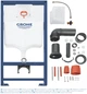 Инсталляция GROHE Rapid SL 5-в-1 36501000 с панелью смыва Arena Cosmopolitan и унитазом Euro Ceramic с сиденьем Soft Close дюропласт - изображение 14