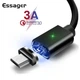 Кабель магнитный Essager поворотный Micro USB 1м в тканевой оплетке с передачей данных (EXCCXM-ML01) - изображение 1