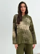 Худи теплое оверсайз женское ARTKNIT Vibe wool L Оливковое (4823093463370) - изображение 1