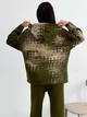 Худи теплое оверсайз женское ARTKNIT Vibe wool L Оливковое (4823093463370) - изображение 2