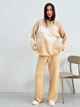 Худи теплое оверсайз женское ARTKNIT Vibe wool S Бежевое (4823093463325) - изображение 3