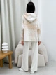 Худи оверсайз женское ARTKNIT Vibe Cotton XL Молочное (4823093463776) - изображение 2