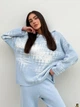 Худи оверсайз женское ARTKNIT Vibe Cotton XL Голубое (4823093463813) - изображение 1