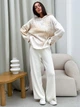Худи оверсайз женское ARTKNIT Vibe Cotton XL Молочное (4823093463776) - изображение 7