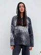Худи оверсайз женское ARTKNIT Vibe Cotton S Графитовое (4823093463530) - изображение 1