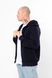 Толстовка чоловіча на блискавці з капюшоном PLUS SIZE Носи своє 58 Синій (p-13425-149663) - изображение 3