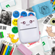 Портативный детский JETIX Mini printer с термопечатью Pink | Bluetooth принтер с набором бумаги и карандашей - изображение 4