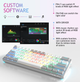 Игровая механическая клавиатура AULA F3261 с подсветкой True RGB Бело-серая - изображение 4