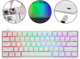 Игровая механическая клавиатура Skyloong GK61 SK61 Gateron Hot-Swap с подсветкой RGB Белая - изображение 4