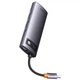 Переходник HUB Baseus Metal Gleam Series 6-in-1 Multifunctional Type-C (WKWG080013) Gray - изображение 4