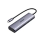 Концентратор 6-in-1 Type-C UGREEN CM512 HUB 10 Gbps Type-C+USB 3.2 RJ45 Gigabit Ethernet 1000Mbps для ноутбука MacBook Windows Grey (45320) - зображення 1