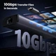 Концентратор 6-in-1 Type-C UGREEN CM512 HUB 10 Gbps Type-C+USB 3.2 RJ45 Gigabit Ethernet 1000Mbps для ноутбука MacBook Windows Grey (45320) - зображення 4
