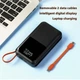УМБ Павербанк 20000 mAh 45 W для зарядки Macbook Air/Pro, iPad, iPhone, Android с быстрой зарядкой (PD-45W) Чёрный - изображение 2