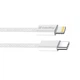 Кабель ColorWay USB Type-C - Lightning (M/M), (braided cotton) (PD Fast Charging 27W), 2 м, Gray (CW-CBPDCL068-GR) - зображення 4