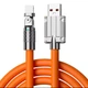 Зарядный кабель Lightning для iPhone, длина 2 метра, кабель быстрой зарядки, оранжевый - изображение 1