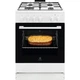 Плита Electrolux LKG604012W газовая, 59л, 60x60см, белый - изображение 1