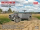 Сборная модель ICM Kfz.70 с MG 34, немецкий военный автомобиль 2СВ 35502 - изображение 2