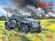 Сборная модель ICM Sd.Kfz.223, немецкий бронеавтомобиль радиосвязи 72421 - изображение 2