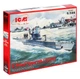 Сборная модель ICM U-Boat типа IIВ, немецкая подводная лодка 1943 г. S.010 - изображение 1