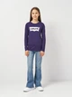 Подростковая футболка с длинными рукавами для девочки Levis Lvb-L/S Batwing Tee 4EA643-PAS-LR 146-152 см (12A) Темно-фиолетовая (3666643113988) - изображение 3