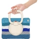 Чехол ARM Cover Apple iPad 7 (10.2") 2019 противоударный с кольцом подставкой Blue/White - изображение 3