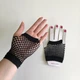Короткі сіточні мітенки рукавички Honey Fashion Accessories XS/S/M чорний (7-79) - зображення 6