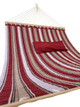 Гамак с планкой Siesta Red XXL 200х150 WCG Стеганая ткань + подушка - изображение 4
