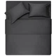 Простыня Mix&Match Premium, 240x260см, 100% хлопок, сатин, серый ARDESTO 000321408 - изображение 6