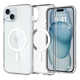 Чехол накладка TPU + PC Spigen Ultra Hybrid with Magsafe для iPhone 15 transparent - изображение 2