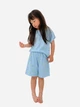 Детский летний комплект (футболка + шорты) для девочки Uniqlo 271707396 134 см Голубой (1159811406) - изображение 4