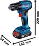 Шуруповерт-дриль Bosch gsr 185-li, 2х2.0 Ah, зу gal 18v-20, кейс 0.601.9k3.000 - зображення 5