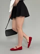 Женские балетки ShoesBand Красные натуральная замша 40 (26,5 см) (S99811-2) - изображение 3