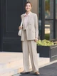 Пиджак классический удлиненный женский Uniqlo 407350917 M Бежевый (1159811564) - изображение 3