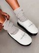 Женские домашние тапочки утепленные с закрытым носком Calvin Klein 404706390 41 (9.5M) 26 см Белые (1159811516) - изображение 3