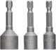 Набор торцевых головок Bosch 1/4" HEX 3 шт (2608551078) - изображение 1