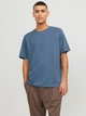 Футболка хлопковая длинная мужская Jack & Jones 12245087 2XL Синяя (5715427284968) - изображение 1