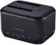 Док-станція LC-Power для 2x HDD/SSD 2.5/3.5 SATA USB 3.0 (LC-DOCK-U3-III) - зображення 1