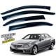 Дефлекторы окон (ветровики) для Mercedes E-class W-212 2009-2016 Sedan накладные (DEFL) Q2 - изображение 1