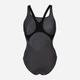 Купальник слитный женский Arena Team Swimsuit Swim Pro Solid 004760-530 42 Темно-серый/Оранжевый (3468336837429) - изображение 2