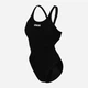 Купальник слитный женский Arena Team Swimsuit Swim Tech Solid 004763-550 32 Черно-белый (3468336643402) - изображение 7