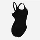 Купальник слитный женский Arena Team Swimsuit Swim Tech Solid 004763-550 32 Черно-белый (3468336643402) - изображение 8