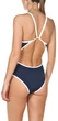 Купальник слитный женский Arena W Team Stripe Super Fly Back O 001195-701 38 Navy-White (3468336059128) - изображение 2